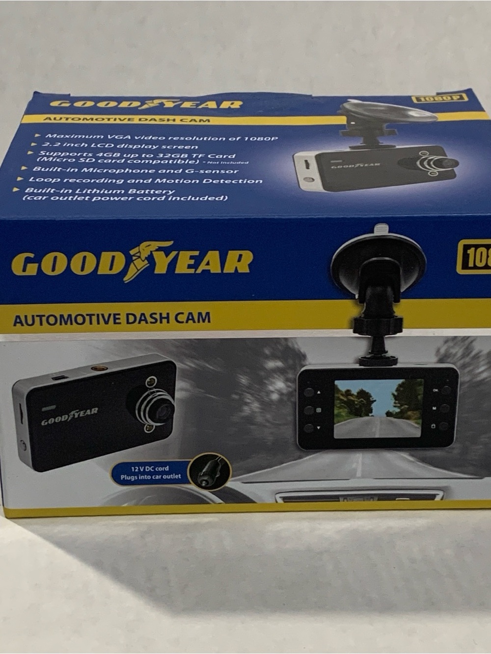 Black Automotive Dash Cam - 1080P Car Camera